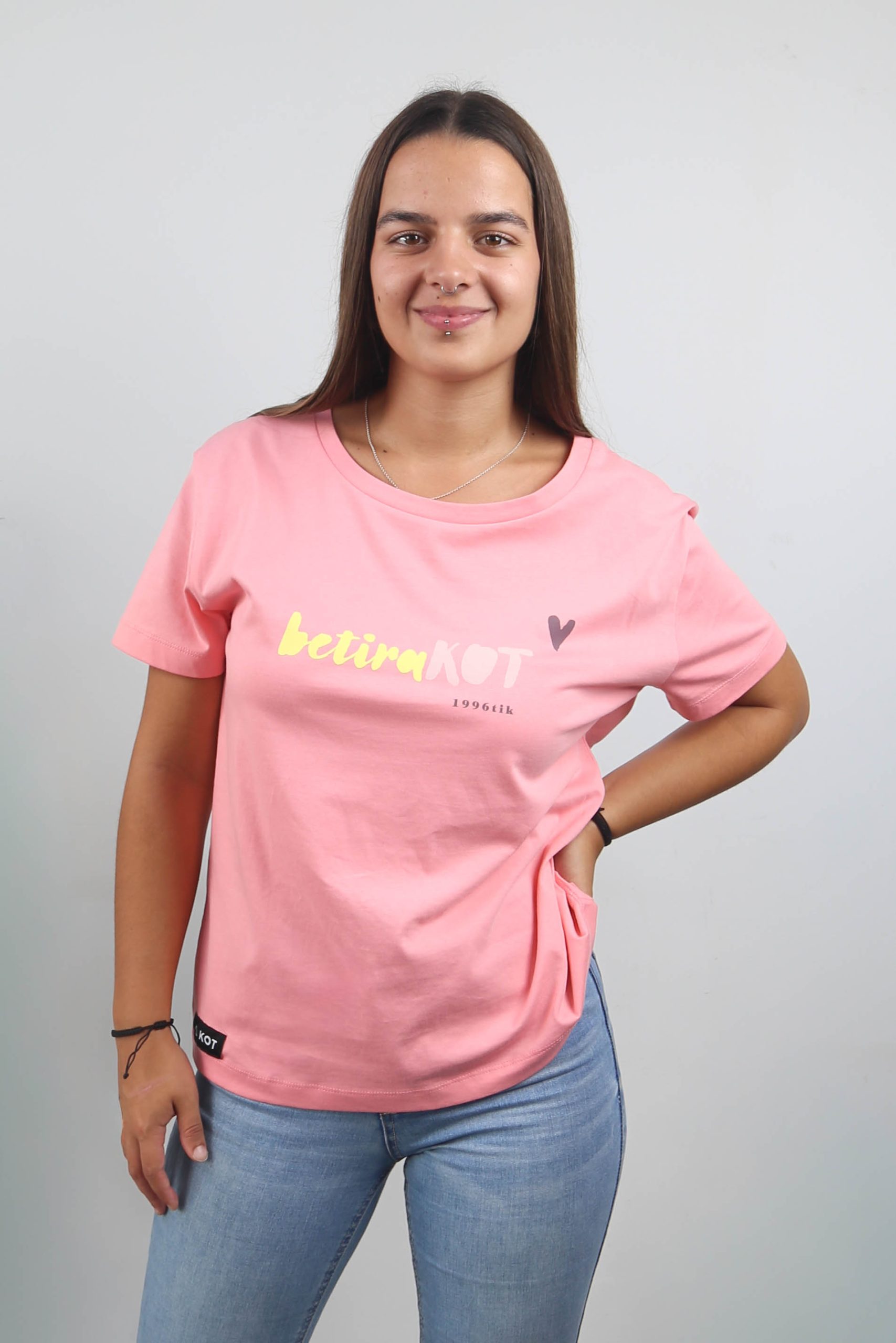 BIHOTZA CAMISETA MANGA CORTA ROSA