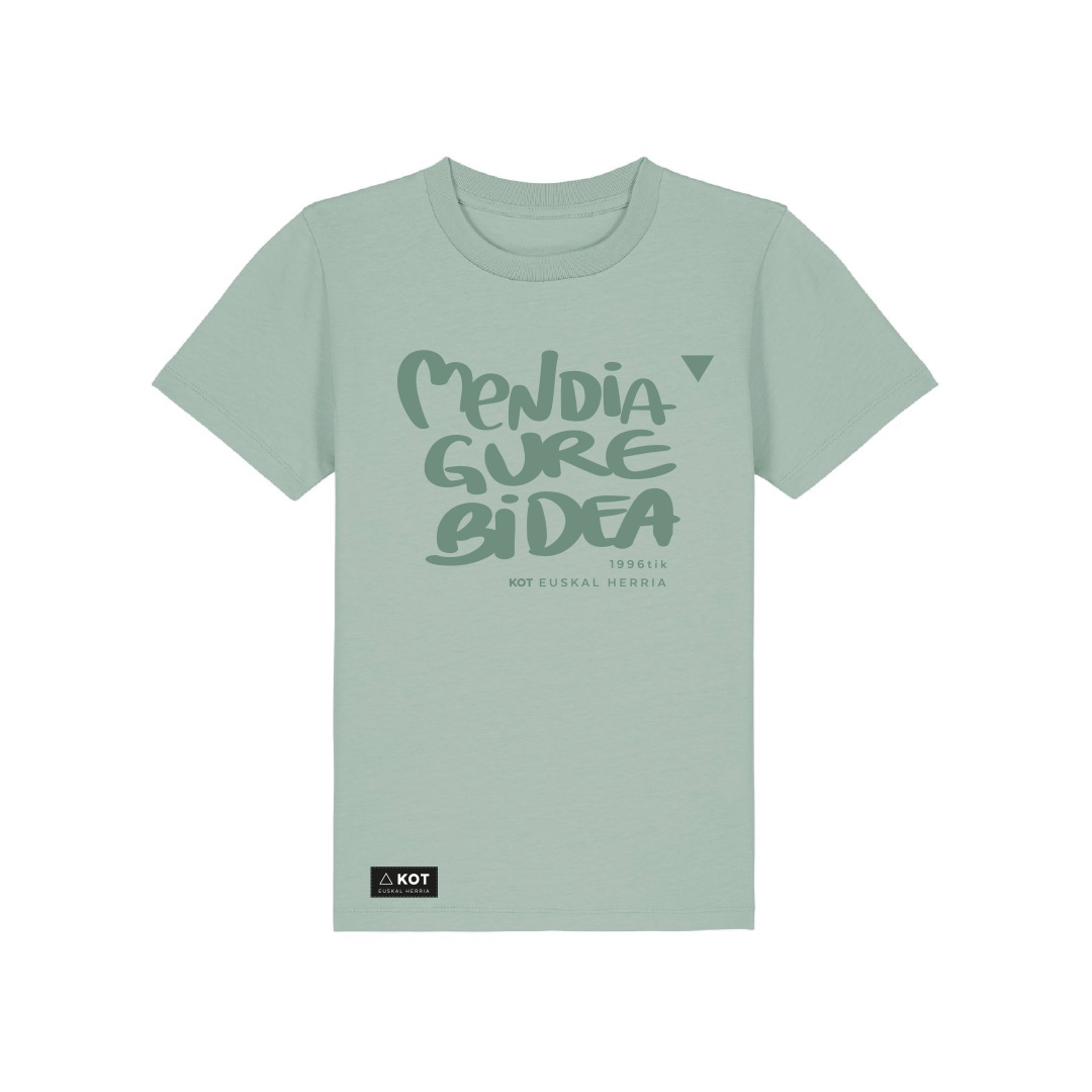 MENDIA GURE BIDEA CAMISETA INFANTIL